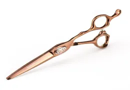Japão 440C Tercendência Profissional Scissors de 6 polegadas Barbeiro de tesoura de tesoura de 6 polegadas Defesa de tesoura de cabelo dedicada Gold Gold W2209211403510