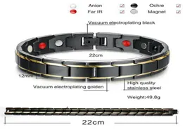 Charm Armbänder 2021 Therapeutische Energieheilung Armband Männer Männer Paar Schmuck Titanstahl Magnetische Therapie6611350