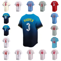 Harper koszulka Kyle Schwarber Trea Turner J. T. Realmuto Alec Bohm Bryson Stott Nick Castellanos Aaron Nola Brandon Marsh Zack Wheeler Ranger Suarez Connect Jersey