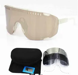 نظارات شمسية الرجال نساء مستقطب POC Defour Mountain Cycling Glases UV400 MTB ROAD Bikesunglasses Bicycle Eyewear Riding Sport Cili9376952