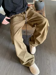 パンツ 00s gap buggy cargo pants y2k teck brown Y2K Beige cargo pants mid rise late 90s baggy grunge style