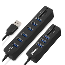 Piaste USB Hub3.0 USB2.0 HUB MTI Splitter Hub2.0 HAB SD TF CARD MTIPLE MTIPLE DO LAPTOP Użyj Dostawy Komputery Networking Com Dhfqk