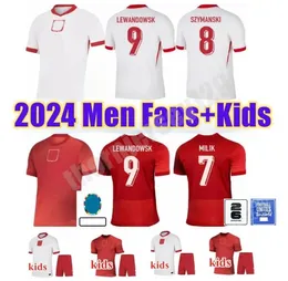 2024 2025 NOWOŚĆ Polski Lewandowski Koszulki piłkarskie Polonia 23 24 KRYCHOWIAK GROSICKI ZIELINSKI MILIK ZALEWSKI SZYMANSKI Polskie koszulka piłkarska Men Kids Kit Kid