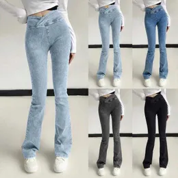 سراويل جينز للسيدات جينز نساء نسبة عالية من الخصر مرنة سراويل ضئيلة فخذ السراويل المثيرة شحنة جان للنساء سابقا شاهدت 60p9