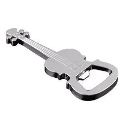 Creative Gift Zinc Alloy Beer Guitar Bottle Opener Keychain Key Ring Key Chain Openers Festival Party Supplies HJ5.31