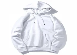 Padegao Warm Fleece Hoodies Men Sweatshirts Solid White Color Hip Hop Streetwear Hoody Man039s Clothing EU SZIE XXL PDG16239394918