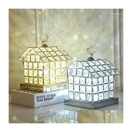 Lâmpadas de mesa Luzes de cabeceira do quarto Lâmpada criativa Lâmpada de decoração da casa Led Led House Night Lighttle Drot Deliver