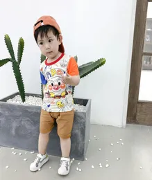 Малышка для мальчиков Летняя детская мультипликационная одежда для детского костюма