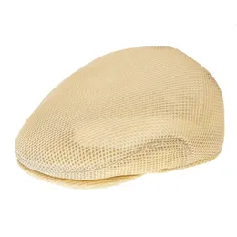 Botvela Summer Driving Bunnet Newsboy Cap Men Cheese Cutter 모자 여성 아이비 플랫 패디 캡 메시 그물 Cabbies Boina 011 240601