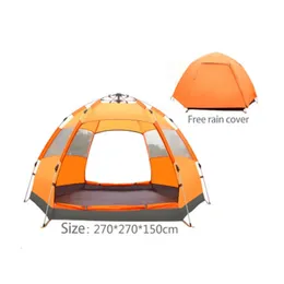 Yousky Automatic 4 Perosn Hexagon Camping Zelt Outdoor Sportaktivität Zelt Camping Family Zelt Ultra -Licht Zelt 240524