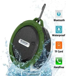 Bluetooth Wireless Speakers Waterproof Dusch C6 Speaker 5W Stark deiver Lång batteritid med MIC och avtagbar sugskopp2745757