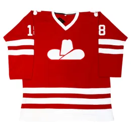 Calgary Cowboys Retro Hockey Trikots genäht Vintage Custom alle Namen und Nummer Cyhjersey