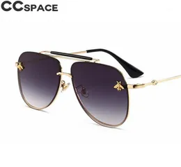 Vintage Bee Pilot Solglasögon Kvinnor Retro Cool Men Glass 2022 Fashion Shades UV400 CCSpace Lasses Oculos 477681512567