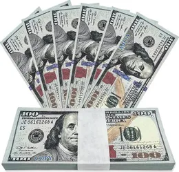 Wholesales Prop Money USA Dollars Party Lieferungen falsches Geld für Film Banknote Paper Novelty Toys 1 5 10 20 50 100 Dollar Währung gefälschte Geld für Kinderunterricht 11