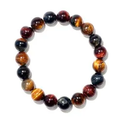 구슬 차크라 브레이슬릿 venta al por mayor a granel cristales pseras ojo de tigre psera tricolor concuentas drop delivery jewelry dhnhl