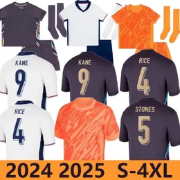 Uomini 3xl 4xl 2024 2025 Euro Bellingham portiere Soccer Jersey National Team Kane Sterling Rashford Sancho Grealish Foden Saka 24 25 Kit per bambini della maglietta di calcio Inghilterra