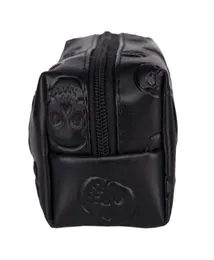 Designer Skull Black Leather Makeup Bolse Purse Organizer Travel 2016 Bolsa de moda Bolsos Pu Cosmetic Bag Case Maleta de M1722344