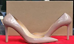 革の鳩のかかと女性の結婚式の靴を尖らせるつま先の細かい女性セクシーな女性レッドブラックハイヒールパープルシープスキン35444141751