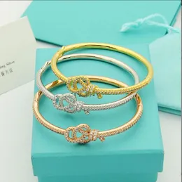 Beaded High quality luxury jewelry brands popular jewelry products Key Knot Full Diamond Bracelet