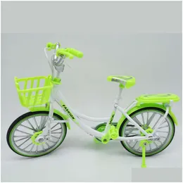Modelli kit costruzione in lega simpatica mini biciclette pieghevole decorazione creativa per bambini colletti per auto per auto drop di consegna giocattoli bloc dhhzn