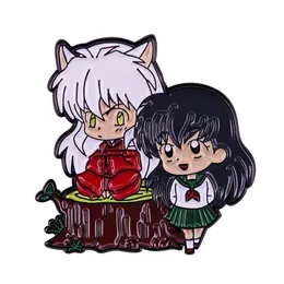 Inuyasha و Kagome Love Pin Brooch Japan Anime Fan Art Collection