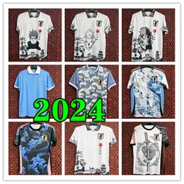 2024 Últimas camisas de futebol japonês desenho animado Ueda Isagi Atom Tsubasa Doan Kubo Mitoma Tomiyasu Endo Nakata 22 23 24 Camisa de futebol japonês T chinês Loong