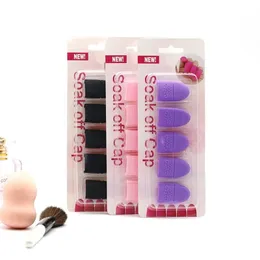 10pcs Nagellack Clip Einweichen Silikonkappe Gel Lak Remover Wraps Nagelentfetter Reiniger Tipps Finger Lack Maniküre Werkzeuge