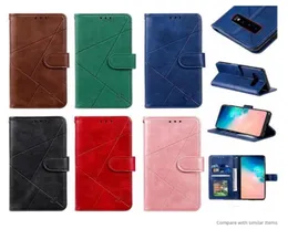 Geometric Leather Wallet Cases For Galaxy Note 10 S10 M20 A10S A20S A20E A80 A70 A50 A40 A10 A20 Triangle Hybrid Holder ID Card Sl5275642