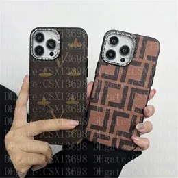 Designer Fashion Leather Phone Cases For iPhone 15 Pro Max 14 13 12 11 Samsung S24 S23 S22 L Letter Brown Black Floral Back Cover Luxury Mobile Shell Protection Case