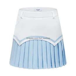Shorts golf Fashion Trend Summer Skirts Divided Skirts Cotte Pieted Sports Wear Woman Abites Abbigliamento da tennis 240326 Delivery Delivery Outdoor DHBR8