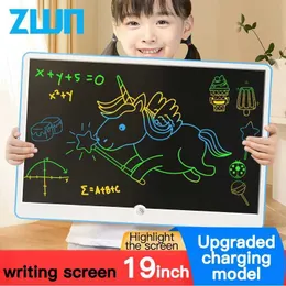 Oyuncakları Öğrenme 19 inç LCD Yazma Kurulu Sanatsal Yazma ve Resim Çocuk Aracı Eğitim Oyuncak 3 4 5 6 7 Yaşlı Kızlar Erkek ve Bebekler G240529
