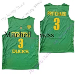 MIG H 2020 New College Oregon Ducks Jerseys 3 Payton Pritchard Basketball Jersey Green Black Size Youth Adult All Sitched