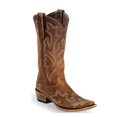 Stivali donne saratoga tan cowgirl boot snip toe01234569327478