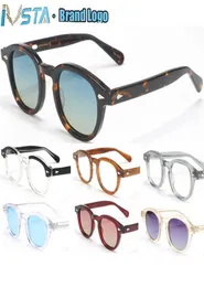 Okulary przeciwsłoneczne IVsta Wysokiej jakości szklany styl lemtosh Johnny Depp Sun Sunglasses Men Areetate wokół kobiet luksusowe marka projektantka Frame5291189