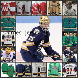 Jam01 25 Solag Bakich Hockey Jersey 26 Zach Plucinski 27 Trevor Janicke 28 Tyler Carpenter 29 Charlie Raith Wisconsin Jersey ND College NDF I