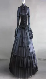 Halloween Klassiker Gothic Victorian Periode Masquerade Party Kleid Herbst Langarm Europäischer Gerichtshof Prinzessin Historische Ballkleid 41693253