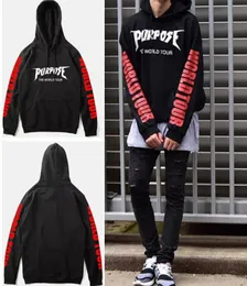 Purpose Tour Hoodies Männer Hip Hop Zweck Tour Hoodwear Streetwear Sweatshirts Männer Swag Tyga Hoodie9481094