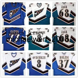 Jam01 Weng Custom 68 JAROMIR JAGR 8 Alex Ovec 77 Adam Oates Hockey Jersey Stitched CCM Any Name Your Number Customize