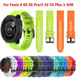 Garmin Fenix ​​6 6x 6s Pro5s 5x 5 Plus 3HR Kauçuk Bantlar için Spor Silikon Kayış Bilezik 945 935 Watchband 20 22 26mm Hızlı Fit WR2581438