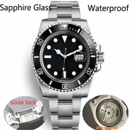 Glide Lock Luxury Ceramic Bezel Sapphire Mens 2813 Mechanical Automatic Movement SS Fashion Watch men's designer Watches Wristwatc 360K