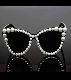 Okulary przeciwsłoneczne 2018 Najnowszy seksowny kota oko oka projektantka marki Lady Pearl dla kobiet zabytkowe maski 2203267403955