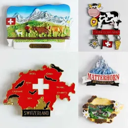 Magnesy lodówki Szwajcaria podróżująca pamiątki szwajcarskie mapa magnesy lodówki Alpy Jungfrau lodówka naklejki domowe dekoracja ślubna prezentsz240603