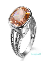 Twisted Cable Par Ring S Designer Fshion Märke David älskar kvinnor smycken vintage antika presentringar4127575