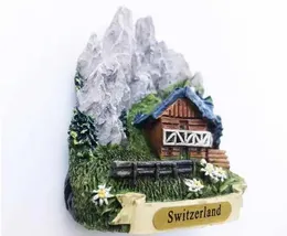 Magnesy lodówki Szwajcarska dziewczyna szczyt magnetyczny magnesy szwajcarskie pamiątkowe dekoracyjne Craftsz240603