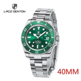 Lacz Denton 2021 Men's Mechanical Watches For Men Automatic Watch Luxury Business Steel Waterproof Wristwatch Reloj Hombre Wristwa 215g