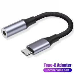 Dönüştürücüler USB Tip C ila 3.5 Jack kulaklık adaptörü USBC 3 5mm iPhone 15 için Ses Kablo Dönüştürücü 15 PRO Max Samsung Galaxy Huawei Xiaomi