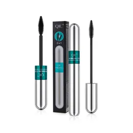 QIC 4D Silk Fiber Lash Mascara 2 في 1 Thrive Mascara Makeup مقاومة للماء ماسكارا