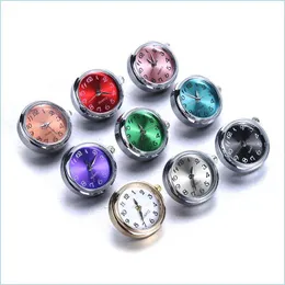 Agate Diy 18Mm Glass Watch Snap Interchangeable Jewelry Accessory Can Move Replaceable Buttons For Snaps Bracelet Drop Delivery Loose Dhsfr