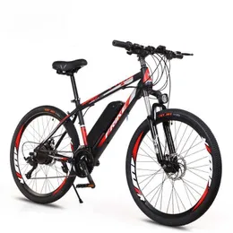 Bikes 26 "electric lithium electric mountain bike bike adult variable speed off-road booster bike Q240603