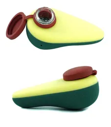 39039039 silicone Avocado pipes food grade smoking tobacco pipe whole factory unbreakable held8928438